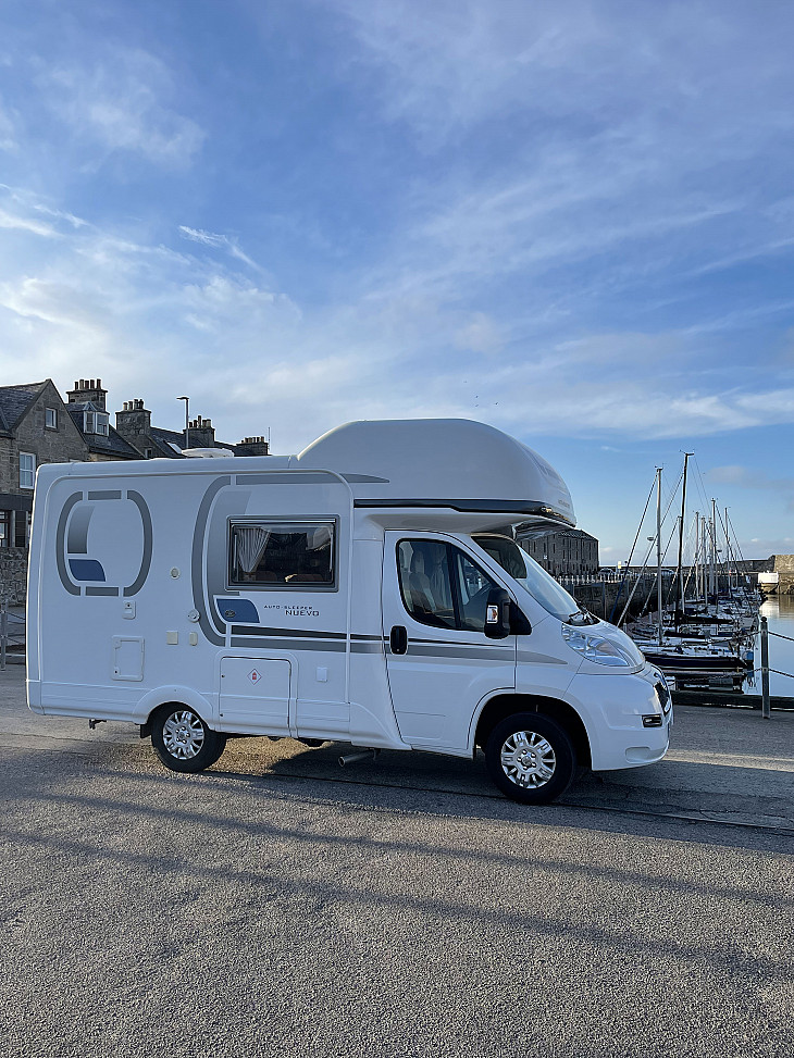 Peugot Autosleeper Neuvo hire Hopeman