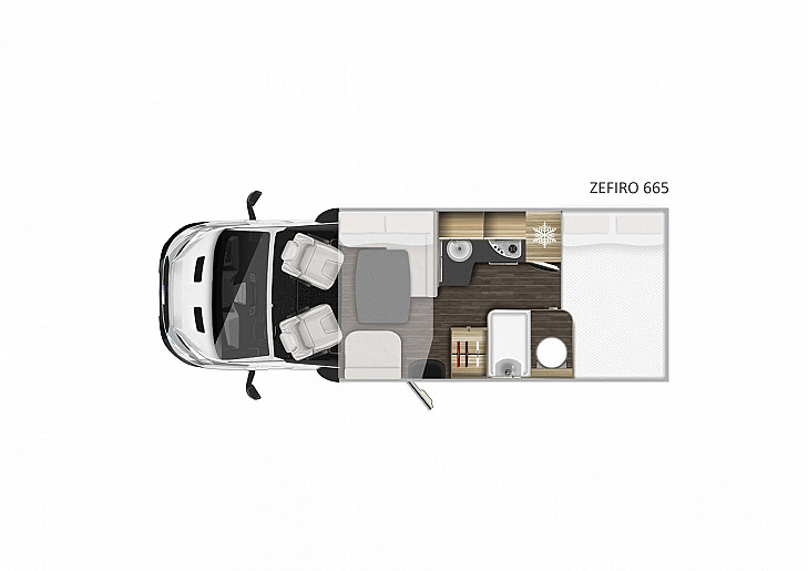 Motorhome hire Langbank - Rollerteam Zefiro 665