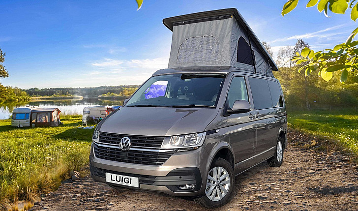 Campervan hire Eastbourne - Volkswagen Transporter Campervan (Luigi)